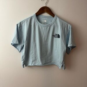 The North Face Women's Light Blue Crop Top Size S/P
